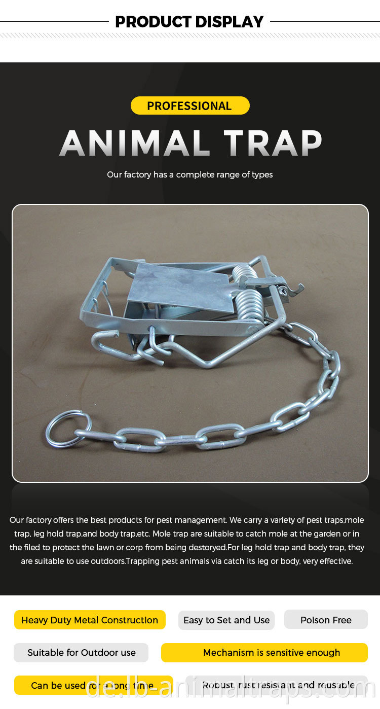 Spulenfrührungsfalle halten Hold Coil Spring Trap